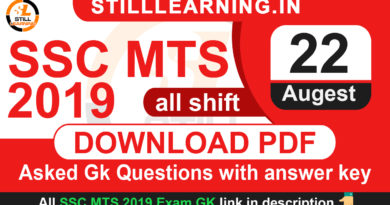 22 august mts asked gk