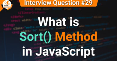 What is Sort() Method in JavaScript | JavaScript Tutorials in Hindi | Interview Question #29